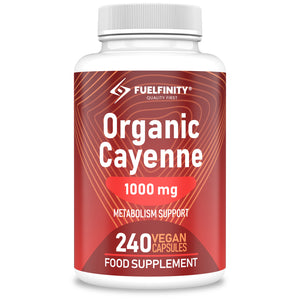 Organic Cayenne Pepper 1000mg - Metabolism Booster & Weight Management